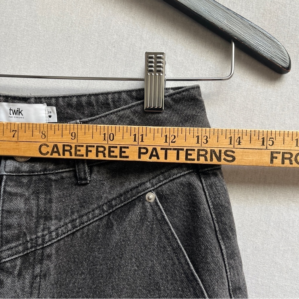 Twik Visions Organic Cotton Indie High-Waisted Button Fly Jeans Size 26 - Picture 11 of 11